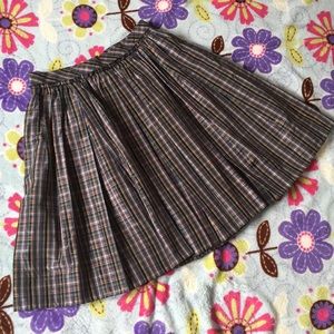 🐙 Vintage J. Crew Plaid Pleated Skirt 🐙